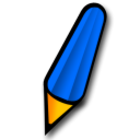 pen blue icon